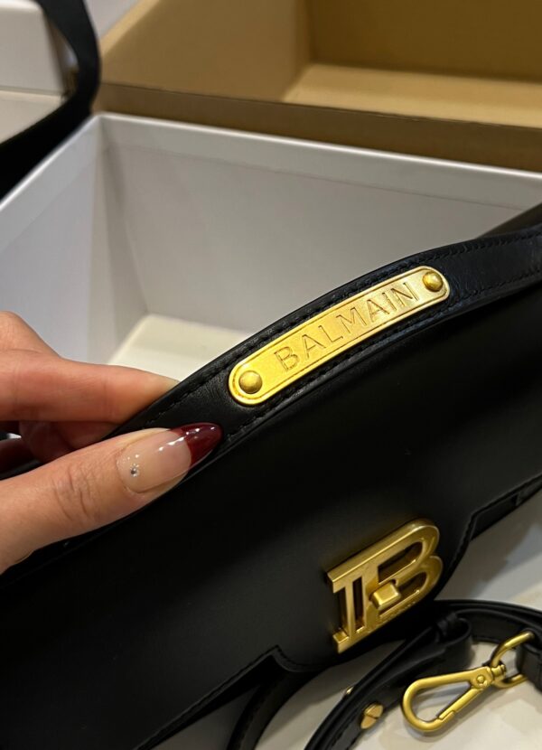 Balmain original single cowhide genuine leather  Women's Bag-23cm with original box free shipping