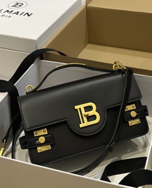 Balmain original single cowhide genuine leather  Women's Bag-23cm with original box free shipping