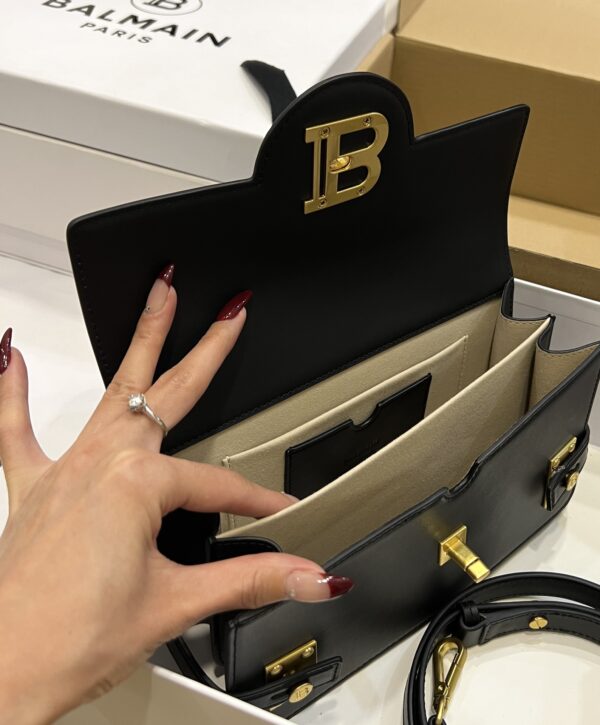Balmain original single cowhide genuine leather  Women's Bag-23cm with original box free shipping