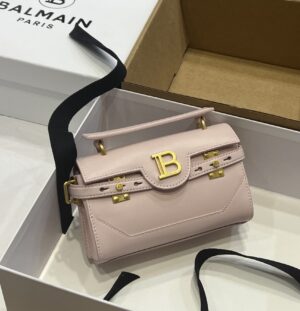 Balmain original single cowhide genuine leather  Women's Bag-19cm with original box free shipping