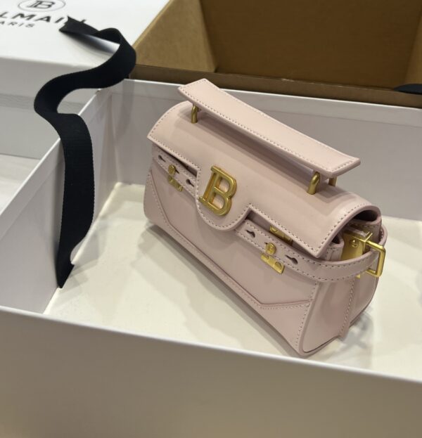 Balmain original single cowhide genuine leather  Women's Bag-19cm with original box free shipping