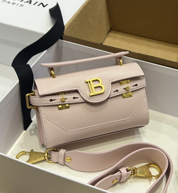 Balmain original single cowhide genuine leather  Women's Bag-19cm with original box free shipping