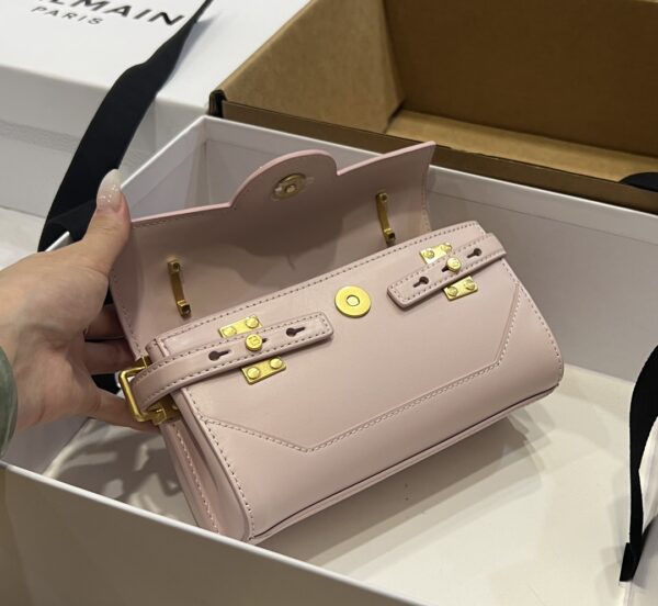 Balmain original single cowhide genuine leather  Women's Bag-19cm with original box free shipping