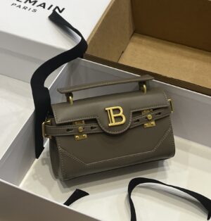 Balmain original single cowhide genuine leather  Women's Bag-19cm with original box free shipping