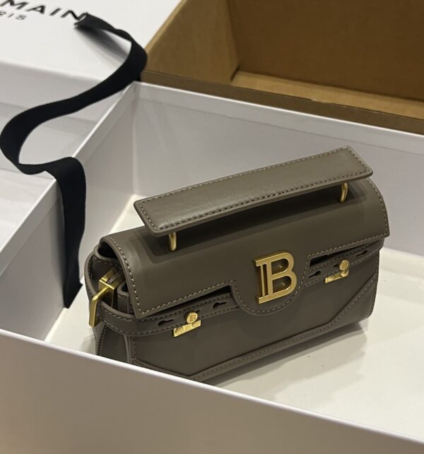 Balmain original single cowhide genuine leather  Women's Bag-19cm with original box free shipping