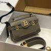 Balmain original single cowhide genuine leather  Women's Bag-19cm with original box free shipping