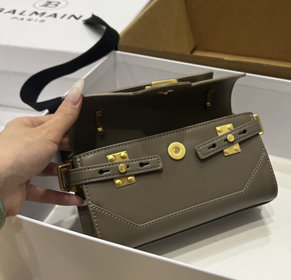 Balmain original single cowhide genuine leather  Women's Bag-19cm with original box free shipping