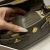 Balmain original single cowhide genuine leather  Women's Bag-19cm with original box free shipping