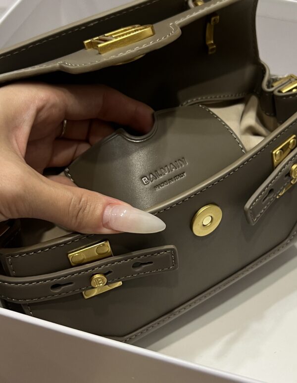 Balmain original single cowhide genuine leather  Women's Bag-19cm with original box free shipping