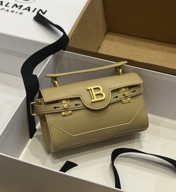 Balmain original single cowhide genuine leather  Women's Bag-19cm with original box free shipping