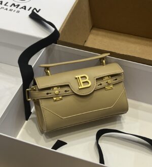 Balmain original single cowhide genuine leather  Women's Bag-19cm with original box free shipping