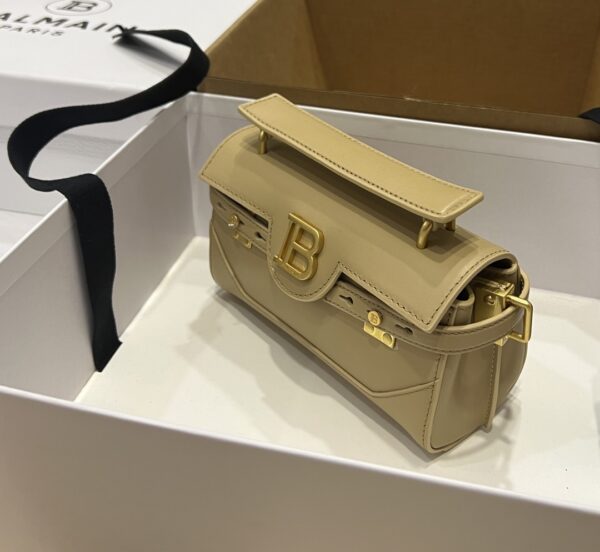 Balmain original single cowhide genuine leather  Women's Bag-19cm with original box free shipping