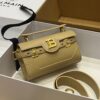 Balmain original single cowhide genuine leather  Women's Bag-19cm with original box free shipping
