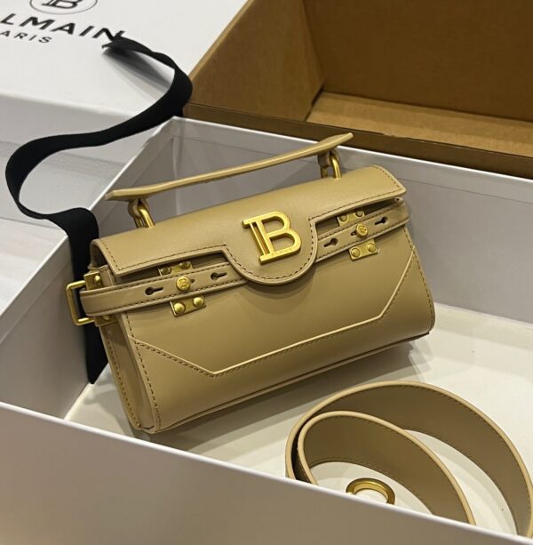 Balmain original single cowhide genuine leather  Women's Bag-19cm with original box free shipping