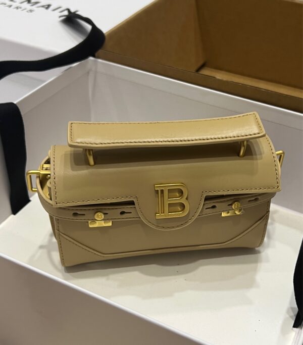 Balmain original single cowhide genuine leather  Women's Bag-19cm with original box free shipping