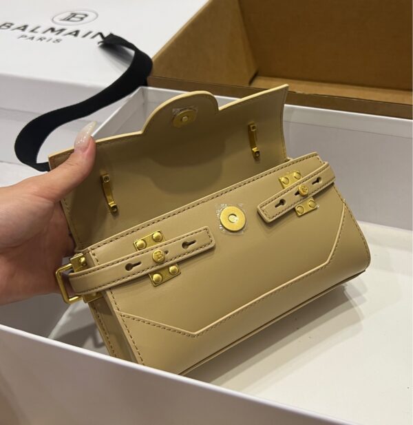 Balmain original single cowhide genuine leather  Women's Bag-19cm with original box free shipping