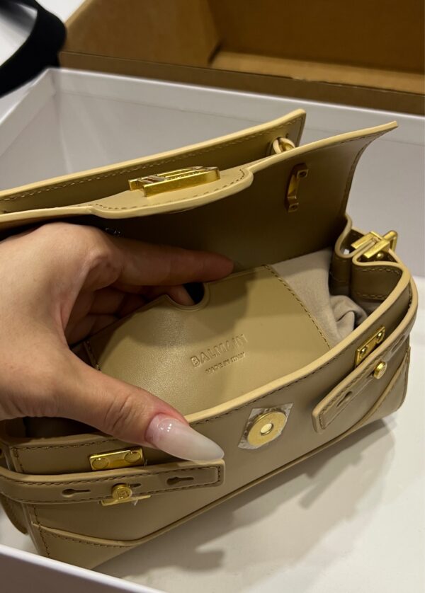 Balmain original single cowhide genuine leather  Women's Bag-19cm with original box free shipping