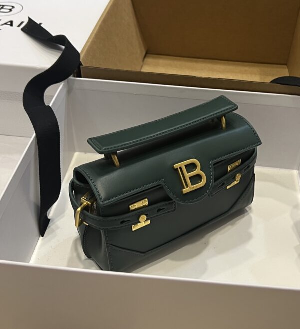 Balmain original single cowhide genuine leather  Women's Bag-19cm with original box free shipping