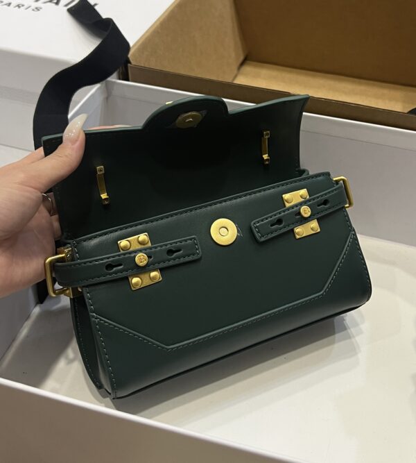 Balmain original single cowhide genuine leather  Women's Bag-19cm with original box free shipping