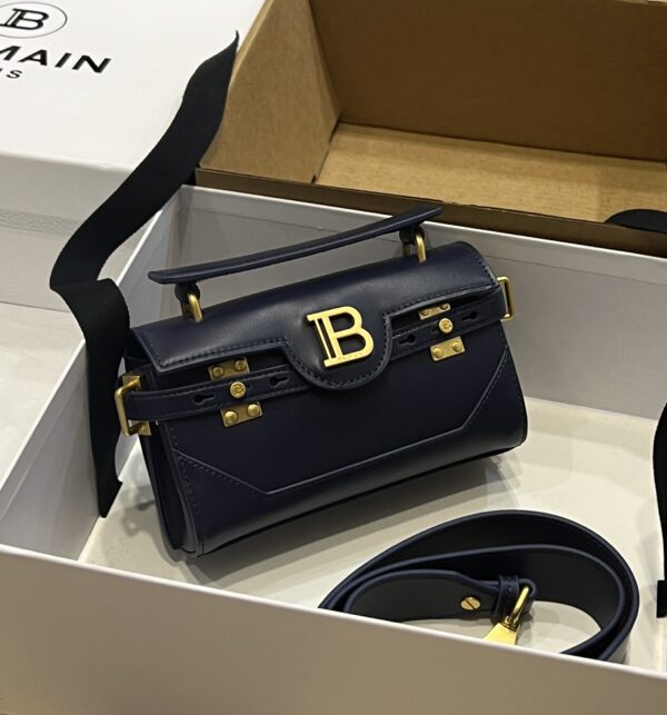 Balmain original single cowhide genuine leather  Women's Bag-19cm with original box free shipping