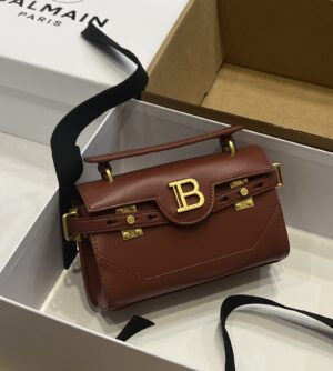 Balmain original single cowhide genuine leather  Women's Bag-19cm with original box free shipping
