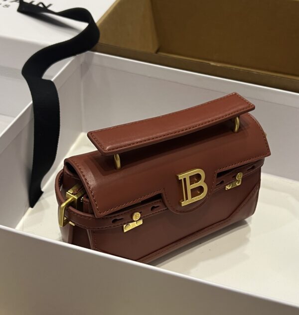 Balmain original single cowhide genuine leather  Women's Bag-19cm with original box free shipping