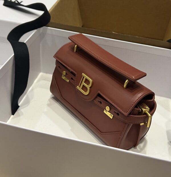 Balmain original single cowhide genuine leather  Women's Bag-19cm with original box free shipping