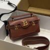 Balmain original single cowhide genuine leather  Women's Bag-19cm with original box free shipping