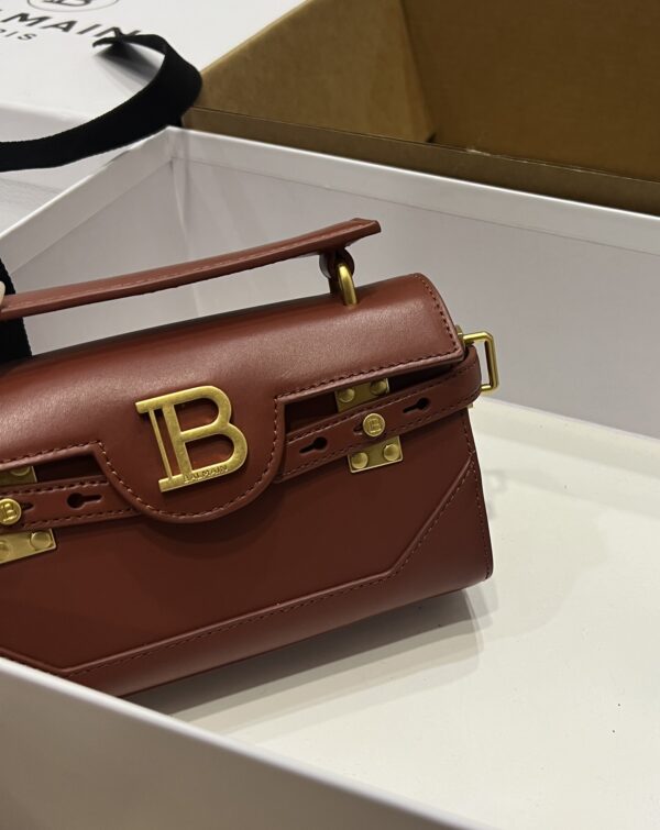 Balmain original single cowhide genuine leather  Women's Bag-19cm with original box free shipping
