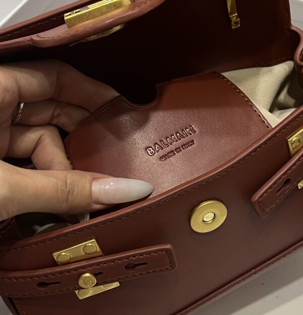 Balmain original single cowhide genuine leather  Women's Bag-19cm with original box free shipping
