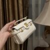 Balmain original single cowhide genuine leather  Women's Bag-19cm with original box free shipping