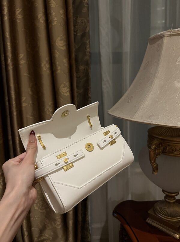 Balmain original single cowhide genuine leather  Women's Bag-19cm with original box free shipping