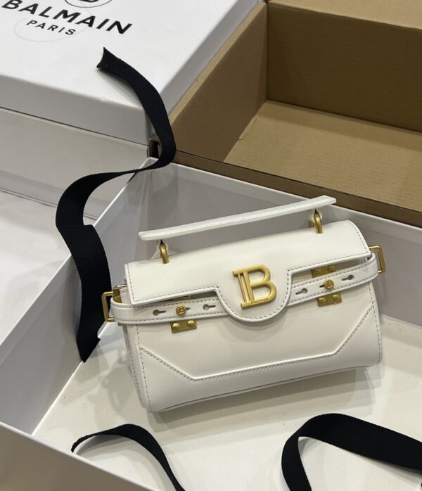 Balmain original single cowhide genuine leather  Women's Bag-19cm with original box free shipping