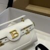 Balmain original single cowhide genuine leather  Women's Bag-19cm with original box free shipping