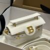 Balmain original single cowhide genuine leather  Women's Bag-19cm with original box free shipping