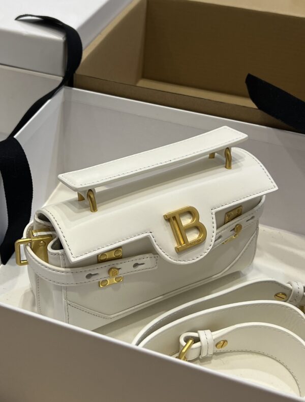 Balmain original single cowhide genuine leather  Women's Bag-19cm with original box free shipping