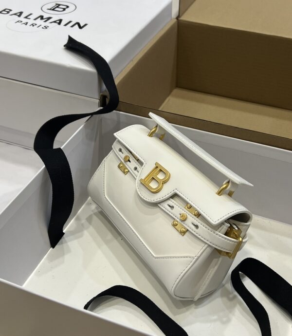 Balmain original single cowhide genuine leather  Women's Bag-19cm with original box free shipping