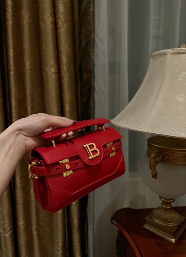 Balmain original single cowhide genuine leather  Women's Bag-19cm with original box free shipping