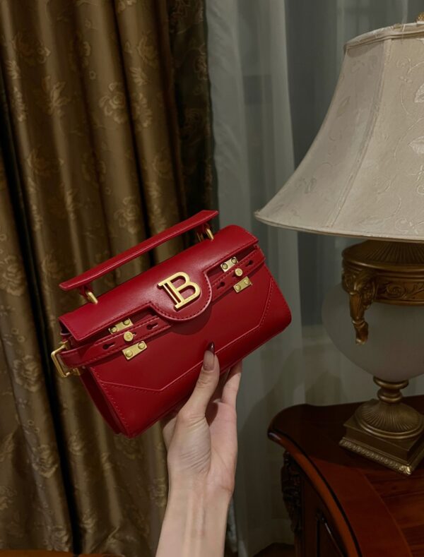 Balmain original single cowhide genuine leather  Women's Bag-19cm with original box free shipping