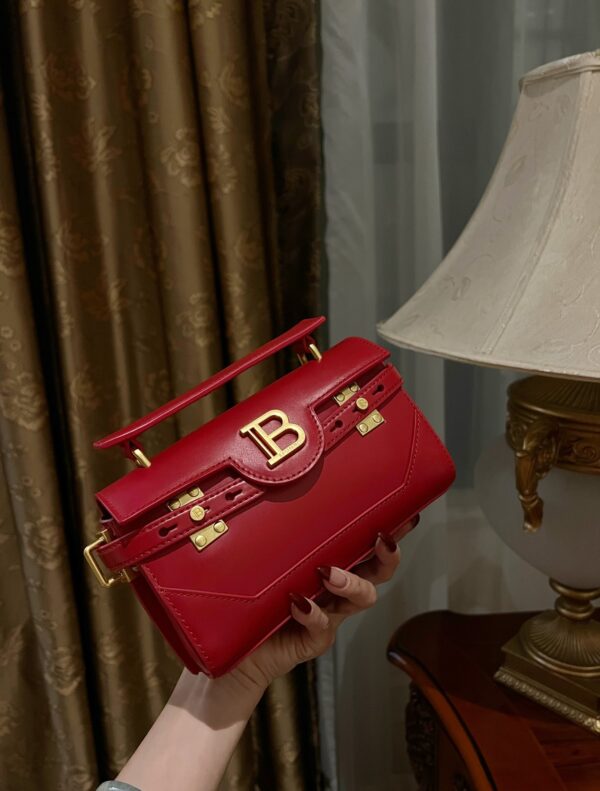 Balmain original single cowhide genuine leather  Women's Bag-19cm with original box free shipping