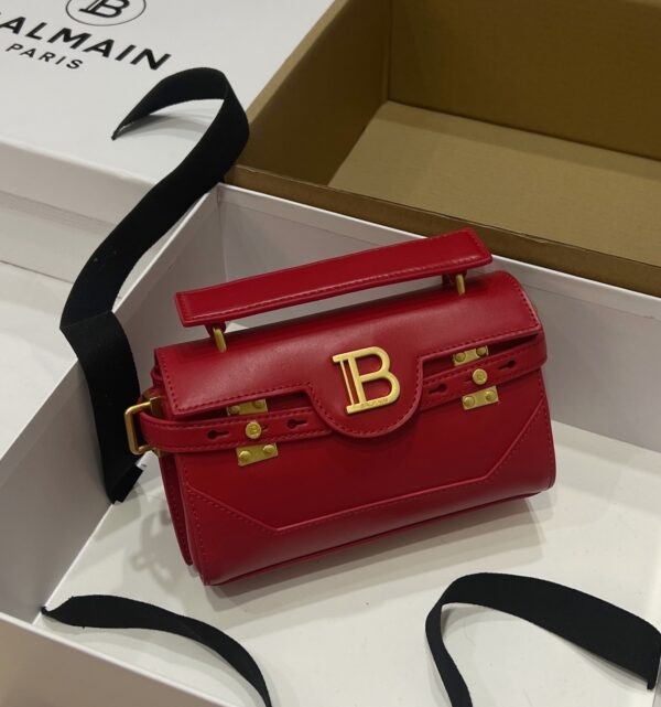 Balmain original single cowhide genuine leather  Women's Bag-19cm with original box free shipping