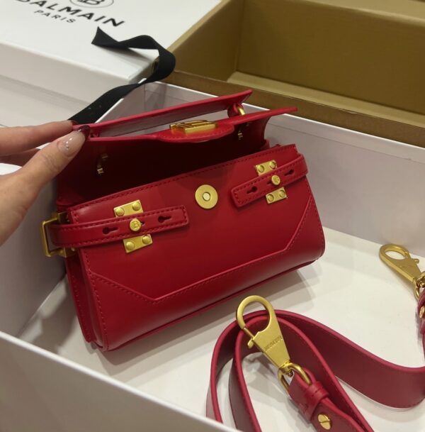 Balmain original single cowhide genuine leather  Women's Bag-19cm with original box free shipping
