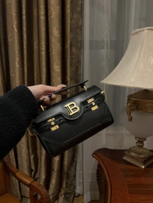 Balmain original single cowhide genuine leather  Women's Bag-19cm with original box free shipping