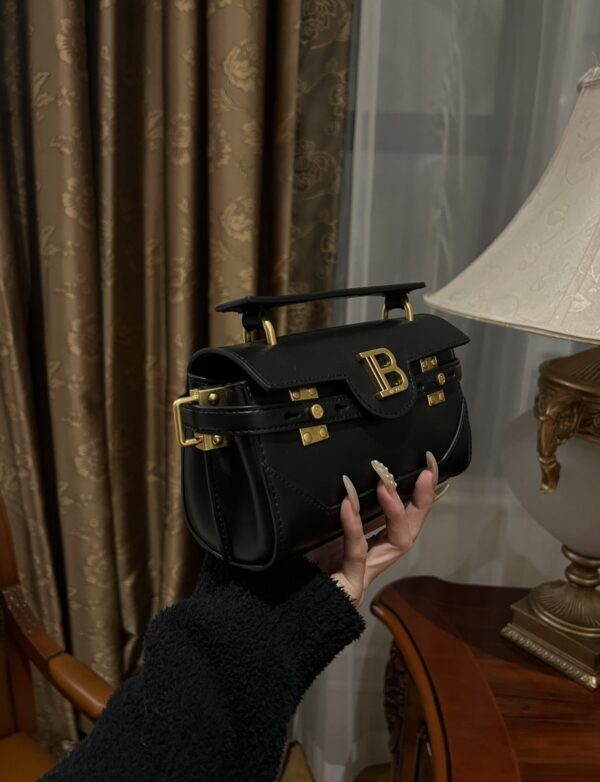 Balmain original single cowhide genuine leather  Women's Bag-19cm with original box free shipping