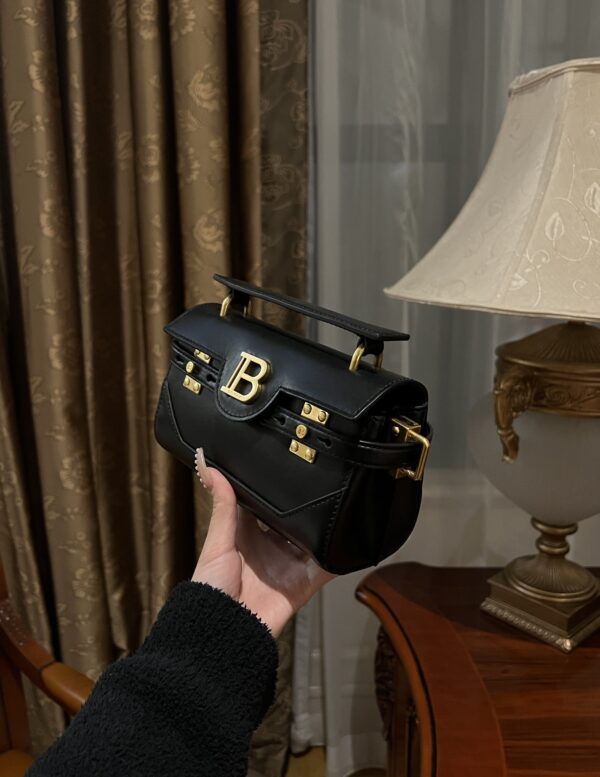 Balmain original single cowhide genuine leather  Women's Bag-19cm with original box free shipping