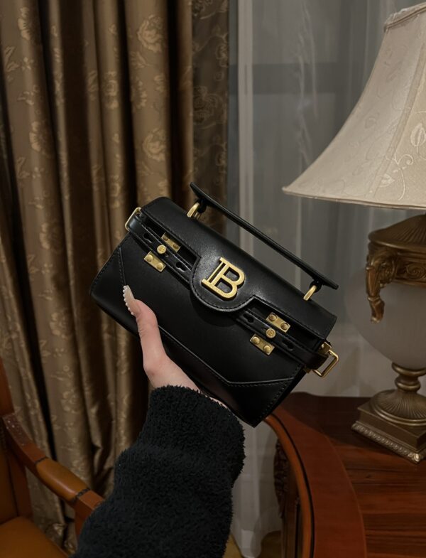 Balmain original single cowhide genuine leather  Women's Bag-19cm with original box free shipping