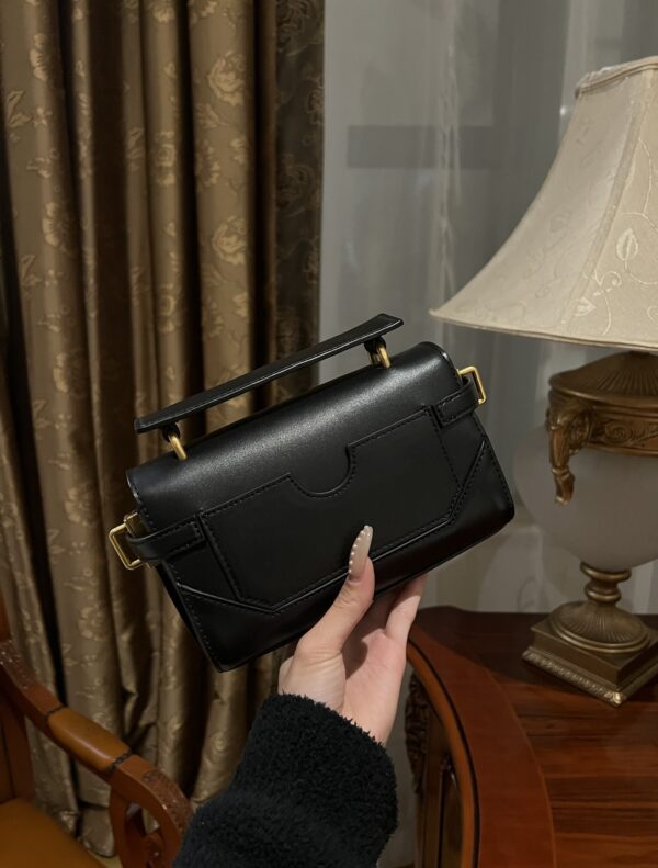 Balmain original single cowhide genuine leather  Women's Bag-19cm with original box free shipping
