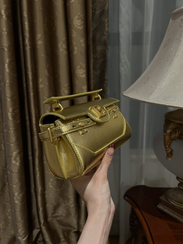 Balmain original single cowhide genuine leather  Women's Bag-19cm with original box free shipping