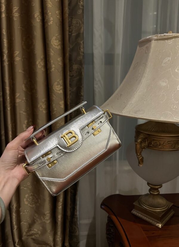 Balmain original single cowhide genuine leather  Women's Bag-19cm with original box free shipping