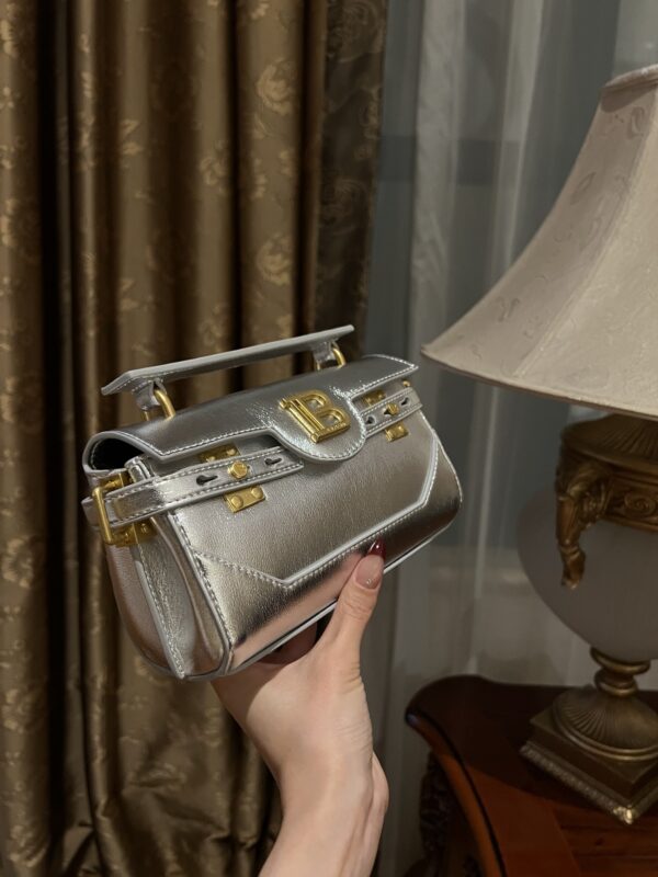 Balmain original single cowhide genuine leather  Women's Bag-19cm with original box free shipping